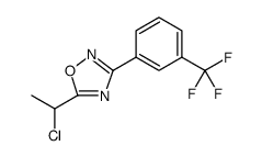 1,2,4-Oxadiazole, 5-(1-chloroethyl)-3-[3-(trifluoromethyl)phenyl]结构式