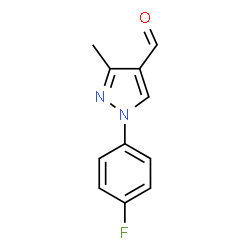 1-(4-fluorophenyl)-3-methyl-1h-pyrazole-4-carbaldehyde structure