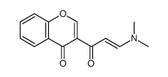 trans-1-Dimethylamino-3-(4-oxo-4H-1-benzopyran-3-yl)-3-oxopropene结构式