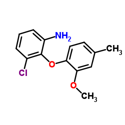 3-Chloro-2-(2-methoxy-4-methylphenoxy)aniline Structure