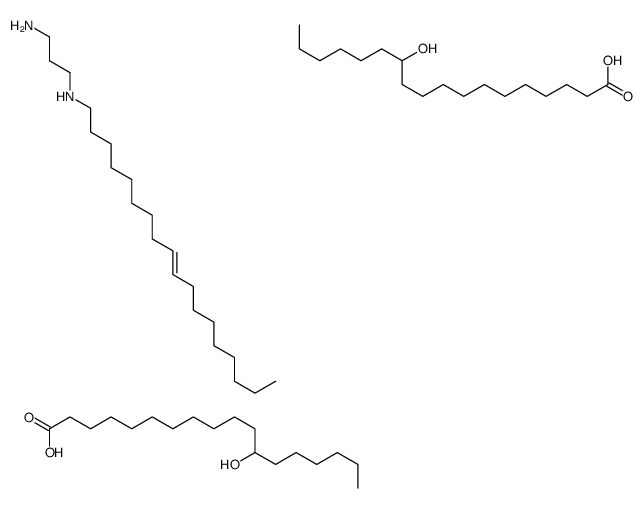 12-hydroxyoctadecanoic acid, compound with N-(Z)-octadec-9-enylpropane-1,3-diamine (2:1) Structure