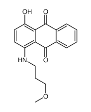 1-hydroxy-4-[(3-methoxypropyl)amino]anthraquinone结构式