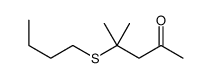 4-(butylthio)-4-methylpentan-2-one structure