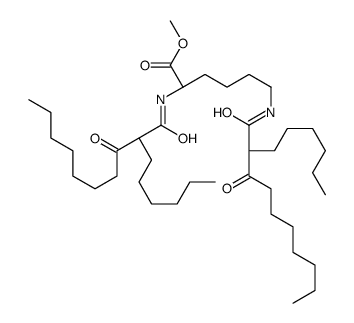 methyl (2S)-2,6-bis[(2-hexyl-3-oxodecanoyl)amino]hexanoate结构式