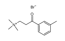 N,N,N-trimethyl-3-oxo-3-(m-tolyl)propan-1-aminium bromide结构式