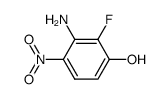 3-amino-2-fluoro-4-nitrophenol结构式
