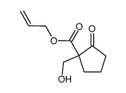 allyl (1-hydroxymethyl)-2-oxocyclopentanecarboxylate Structure