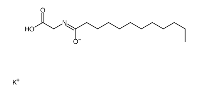 potassium,2-(dodecanoylamino)acetate结构式