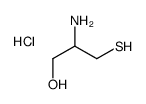 2-amino-3-sulfanylpropan-1-ol,hydrochloride结构式