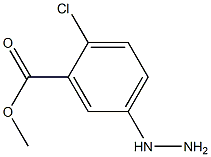 2-Chloro-5-hydrazino-benzoic acid methyl ester Structure