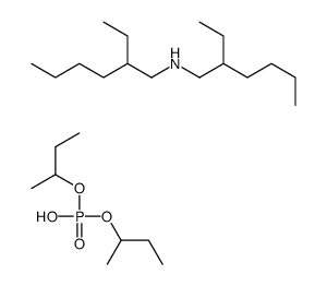 bis(sec-butyl) hydrogen phosphate, compound with 2-ethyl-N-(2-ethylhexyl)hexylamine (1:1) structure