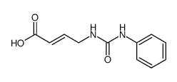 4-(N'-phenyl-ureido)-trans-crotonic acid结构式