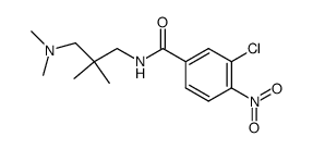 3-chloro-N-(3-dimethylamino-2,2-dimethyl-propyl)-4-nitro-benzamide结构式