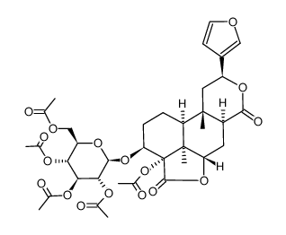 borapetoside A pentaacetate结构式