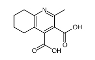 2-methyl-5,6,7,8-tetrahydro-quinoline-3,4-dicarboxylic acid Structure