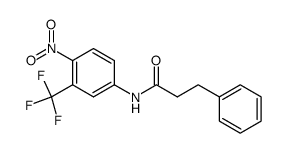 α.α.α-Trifluor-4'-nitro-m-hydrocinnamotoluidid Structure