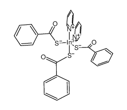 [In(2,2'-bipyridyl)(thiobenzoate)3] Structure