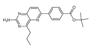 4-n-propyl-6-(4-(tert-butoxycarbonyl)phenyl)pyrido[3,2-d]pyrimidin-2-ylamine Structure