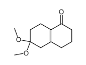 3,4,5,6,7,8-Hexahydro-6,6-dimethoxy-1(2H)-naphthalinon Structure