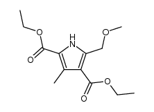 5-methoxymethyl-3-methyl-pyrrole-2,4-dicarboxylic acid diethyl ester Structure