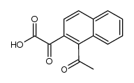 (1-acetyl-[2]naphthyl)-glyoxylic acid结构式