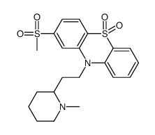 10-[2-(1-methylpiperidin-2-yl)ethyl]-2-methylsulfonylphenothiazine 5,5-dioxide结构式