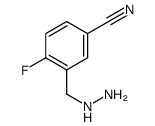 4-fluoro-3-(hydrazinylmethyl)benzonitrile结构式