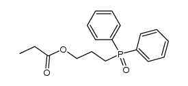 3-diphenylphosphinoylpropyl propionate结构式