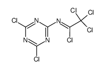 (4,6-dichloro-[1,3,5]triazin-2-yl)-tetrachloroethylidene-amine Structure