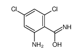 2-Amino-4,6-dichlorobenzamide结构式