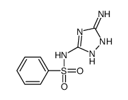 Benzenesulfonamide, N-(5-amino-1H-1,2,4-triazol-3-yl)- (9CI) structure