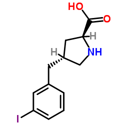 (2S,4R)-4-(3-iodobenzyl)pyrrolidine-2-carboxylic acid Structure