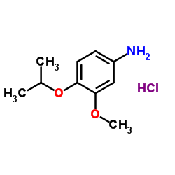 4-Isopropoxy-3-methoxyaniline hydrochloride (1:1) Structure