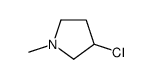 3-Chloro-1-Methyl-pyrrolidine结构式