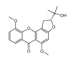 O5-methyl-3',4'-deoxypsorospermin-3'-ol Structure