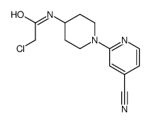 2-Chloro-N-(4-cyano-3,4,5,6-tetrahydro-2H-[1,2]bipyridinyl-4-yl)-acetamide Structure