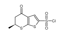 (S)-6-methyl-4-oxo-5,6-dihydro-4H-thieno[2,3 -b]thiopyran-2-sulfonyl chloride Structure