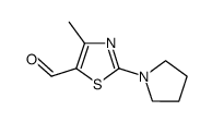 4-Methyl-2-pyrrolidin-1-yl-thiazole-5-carbaldehyde Structure