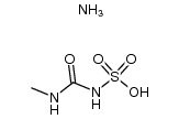 methylcarbamoyl-amidosulfuric acid , ammonium salt Structure