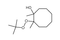 2-(tert-butylperoxy)-1,2-dimethylcyclooctanol结构式