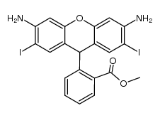 2',7'-diiododihydrorhodamine 123 Structure