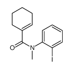 N-(2-iodophenyl)-N-methylcyclohexene-1-carboxamide结构式