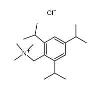 trimethyl-(2,4,6-triisopropyl-benzyl)-ammonium, chloride Structure