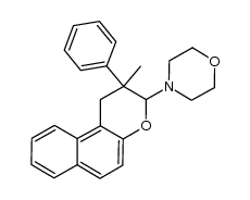 4-(2-methyl-2-phenyl-2,3-dihydro-1H-naphtho[2,1-b]pyran-3-yl)morpholine结构式