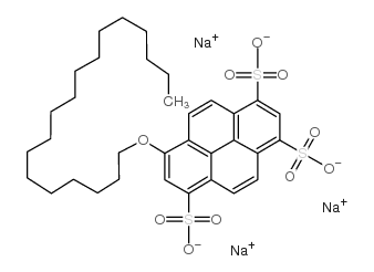 8-Octadecyloxypyrene-1,3,6-trisulfonic acid trisodium salt Structure