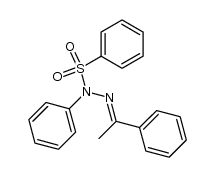 benzenesulfonic acid-[N-phenyl-N'-(1-phenyl-ethylidene)-hydrazide]结构式