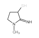 3-Pyrrolidinethiol,2-imino-1-methyl- structure