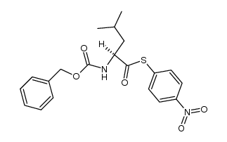 N-benzyloxycarbonyl-L-thioleucine S-(4-nitro-phenyl ester) Structure