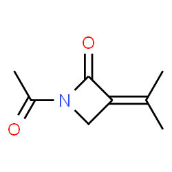 2-Azetidinone, 1-acetyl-3-(1-methylethylidene)- (9CI)结构式