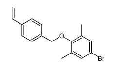 5-bromo-2-[(4-ethenylphenyl)methoxy]-1,3-dimethylbenzene Structure